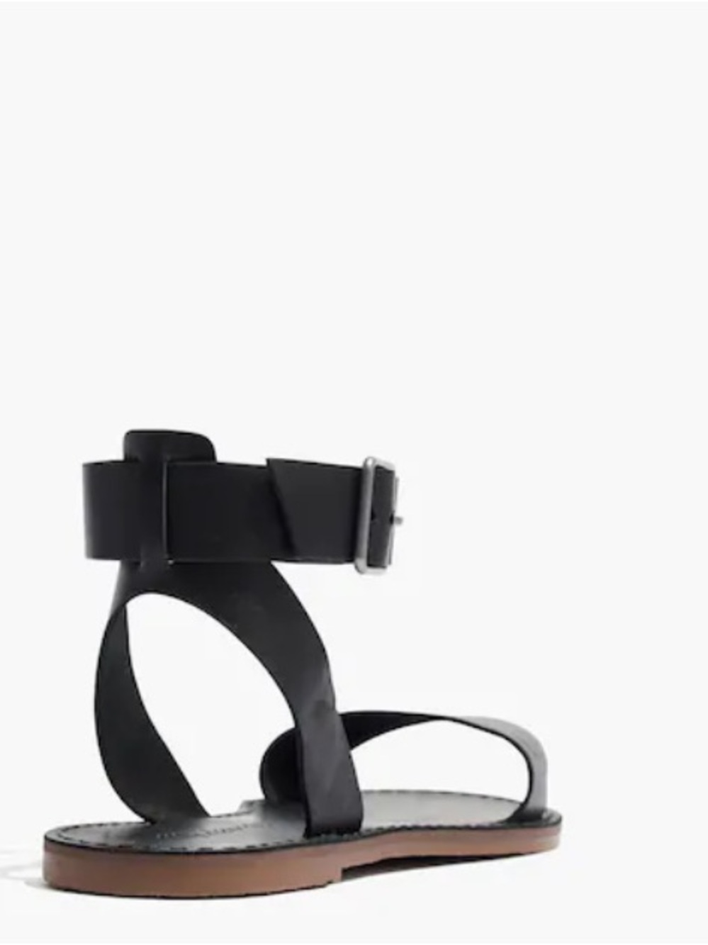 Madewell Boardwalk Ankle Strap Sandal Black Sz 9 - Picture 5 of 13